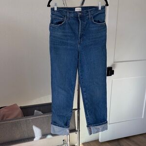 Favorite Daughter Denim Boyfriend Jeans in Deep Blue